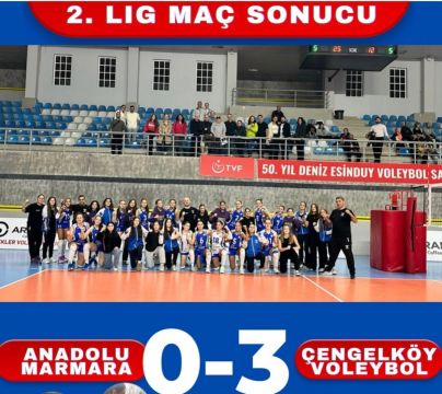 2.LİG'DE LİDERLİK DEVAM ETTİ.ÇENGELKÖY 3-ANADOLU MARMARA 0